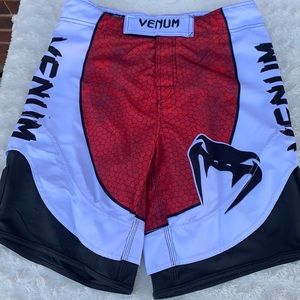 Venum MENS red print fight shorts S 31/32 small